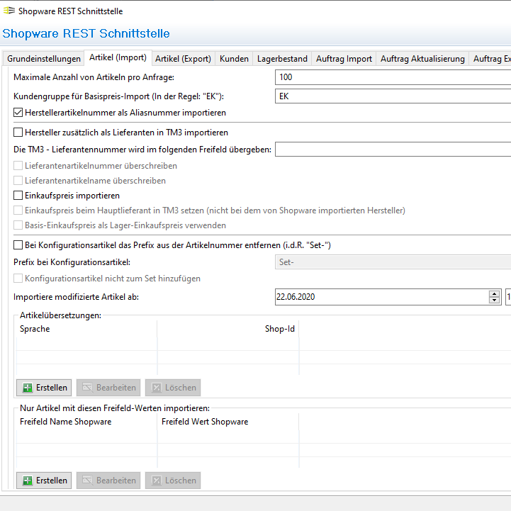 Shopware Rest API