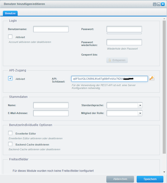 Shopware Schnittstelle