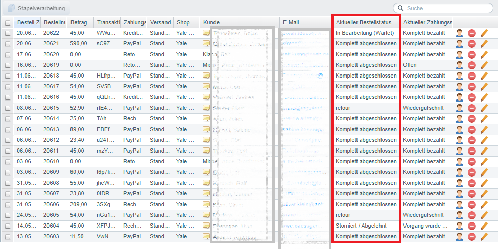 Shopware Schnittstelle